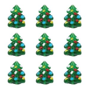 Cheriswelry 20 cuentas de cristal de árbol de Navidad_1