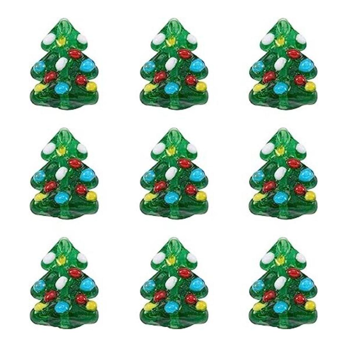 Cheriswelry 20 cuentas de cristal de árbol de Navidad