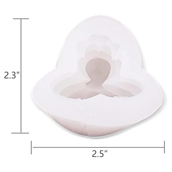 Fuerlun Molde de resina de zorro de silicona 3D de nueve_6