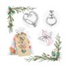 GWHOLE Llavero de ángel con bolsas de regalo de organza y_3