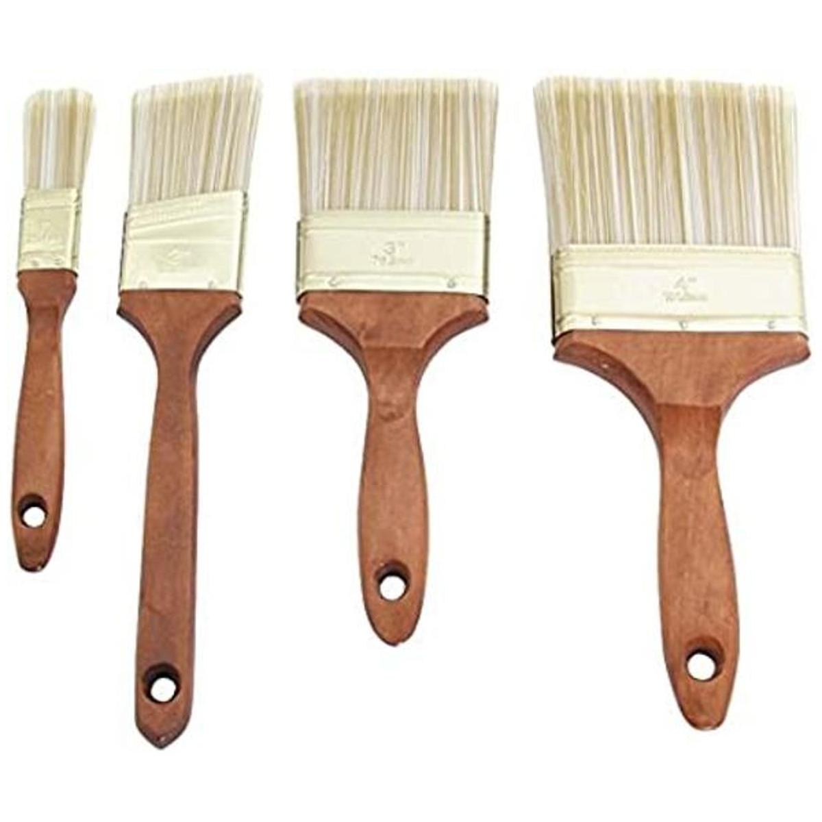 Edward Tools Juego de 4 pinceles de pintura para paredes