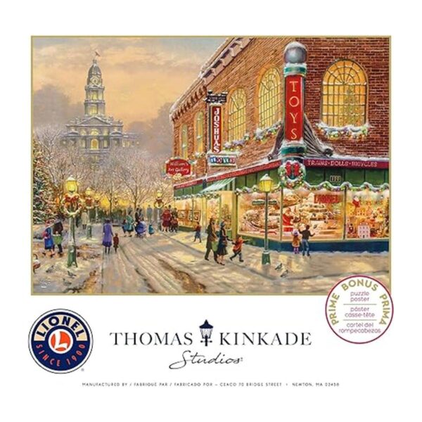 Ceaco Rompecabezas de 1000 piezas de Thomas Kinkade Holiday_4
