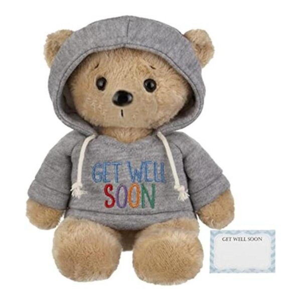 Get Well Oso de peluche con capucha gris 9 para mayor_1