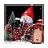 48 bolsas de Navidad con cordón bolsas de arpillera a