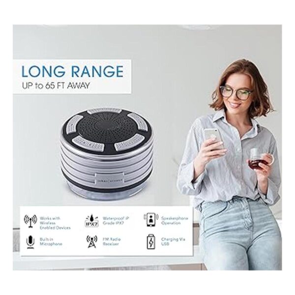 Johns Avenue Altavoz de ducha Bluetooth con funda de_3