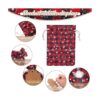 48 bolsas de Navidad con cordón bolsas de arpillera a