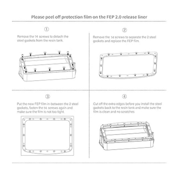 ELEGOO 5 piezas de película de liberación V2.0 PFA Marte_4