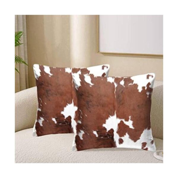 Fundas de almohada decorativas de piel de vaca de_1
