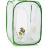 Hábitat de mariposa monarca de dos puertas jaula de malla_5