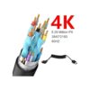 Kework Cable HDMI 4K en espiral de 3.9 pies HDMI 2.0_4