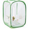 Hábitat de mariposa monarca de dos puertas jaula de malla_1