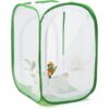 Hábitat de mariposa monarca de dos puertas jaula de malla_6
