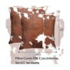 Fundas de almohada decorativas de piel de vaca de_2