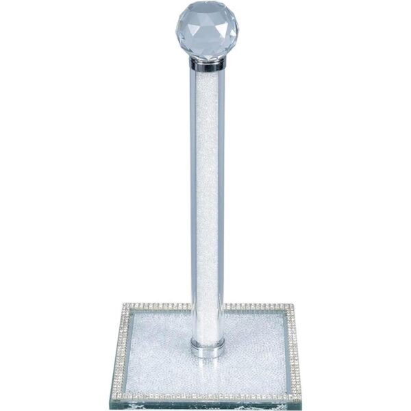 Hochance Toallero de papel de cristal transparente