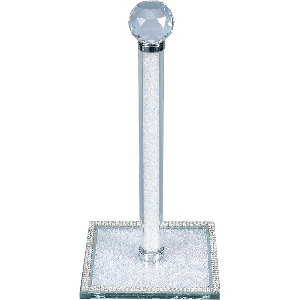 Hochance Toallero de papel de cristal transparente