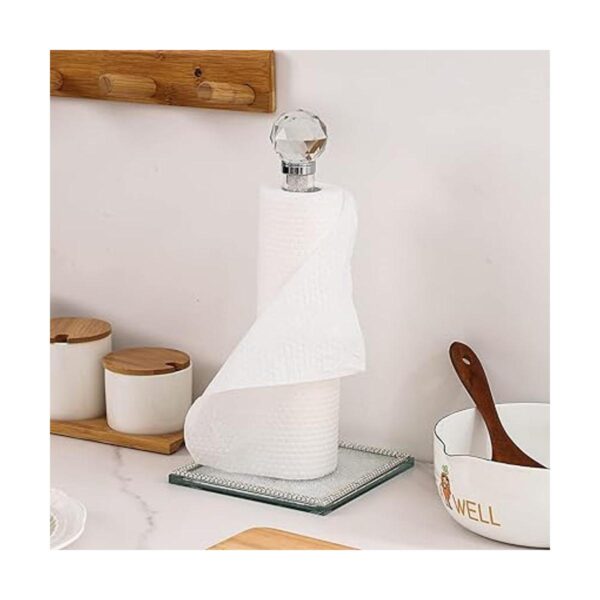 Hochance Toallero de papel de cristal transparente