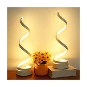 BESKETIE Juego de 2 lámparas de mesa LED modernas_1