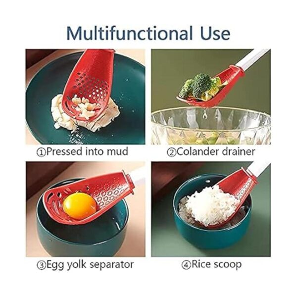Cuchara de cocina multifuncional 6 en 1 Coladores de_3