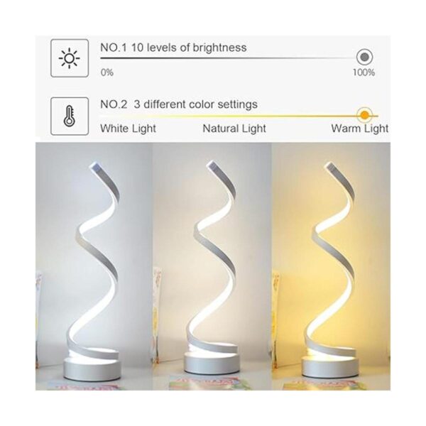 BESKETIE Juego de 2 lámparas de mesa LED modernas_3