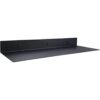 EADOT Estante flotante de metal negro mate 24 x 8_1