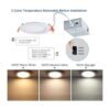 Paquete de 12 luces LED empotrables delgadas de 4 pulgadas_2