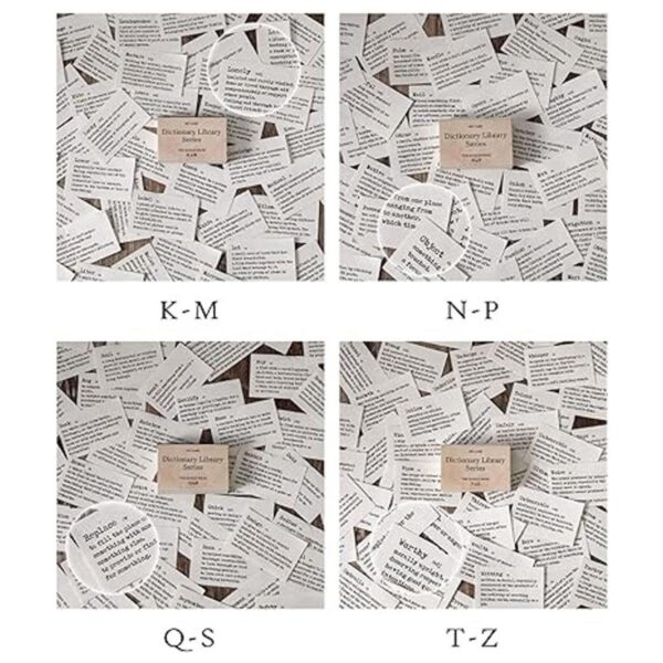 Mantouxixi 800 piezas de papel decorativo de diccionario