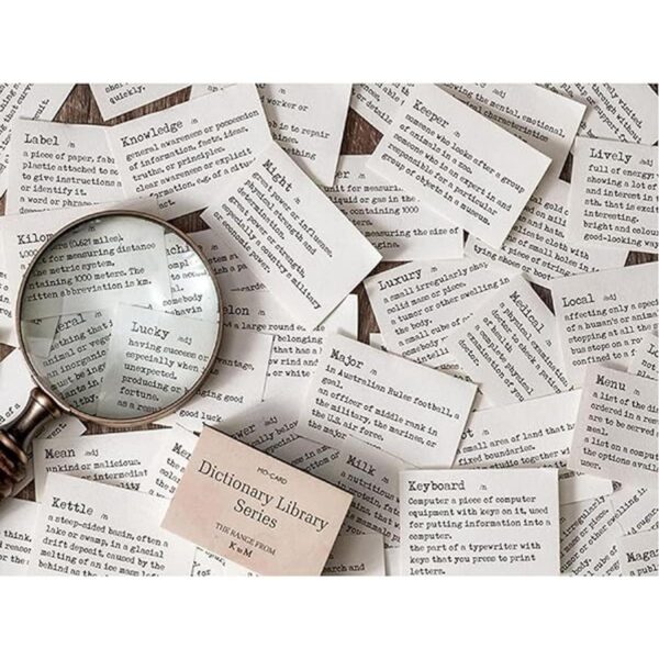 Mantouxixi 800 piezas de papel decorativo de diccionario
