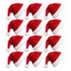 Paquete de 12 gorros de Navidad de Papá Noel para niños_1