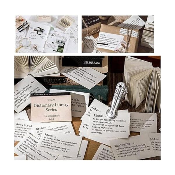 Mantouxixi 800 piezas de papel decorativo de diccionario