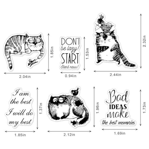 Fat Cat Sellos transparentes y troqueles de corte para
