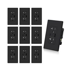 ELEGRP Toma de pared con cargador USB receptáculo USB con_1