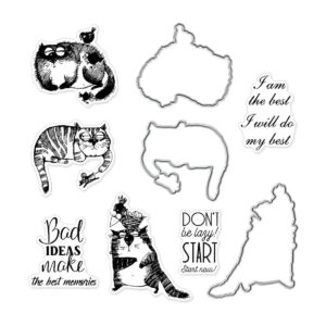 Fat Cat Sellos transparentes y troqueles de corte para