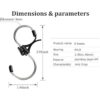 GEZIDEA Ganchos en forma de S de acero inoxidable_6