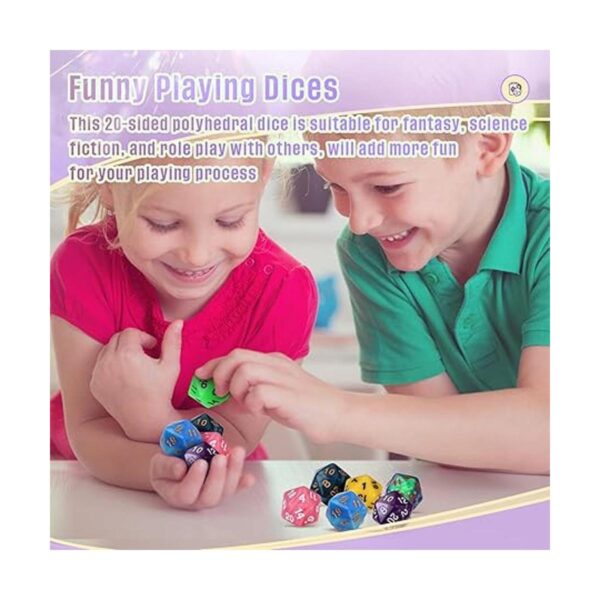 Juego de dados poliédricos con bolsa negra dados_6