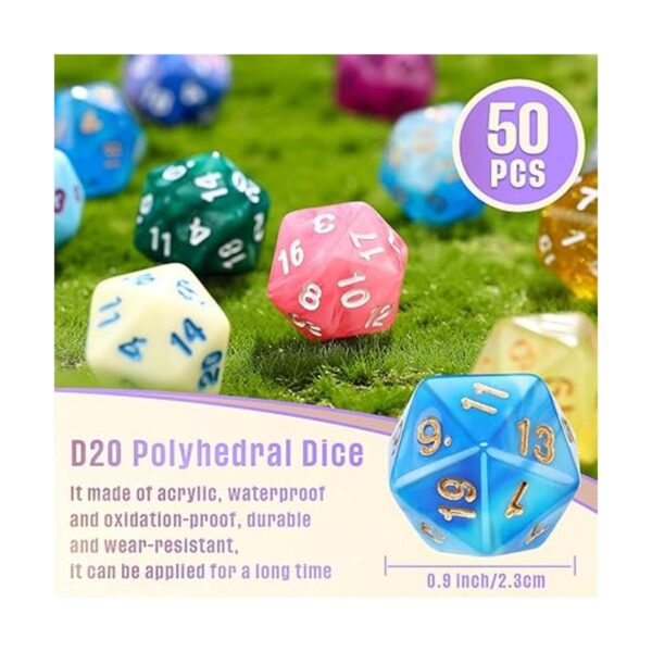 Juego de dados poliédricos con bolsa negra dados_4