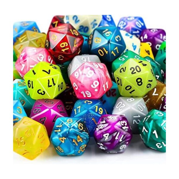 Juego de dados poliédricos con bolsa negra dados_1