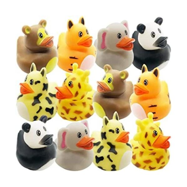 ArtCreativity Duckies de goma de animales del zoológico_1