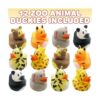 ArtCreativity Duckies de goma de animales del zoológico_2