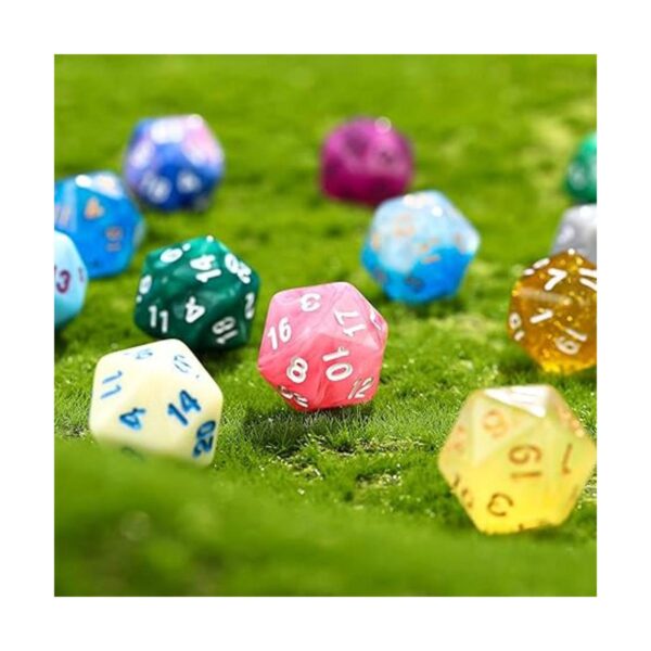 Juego de dados poliédricos con bolsa negra dados_5