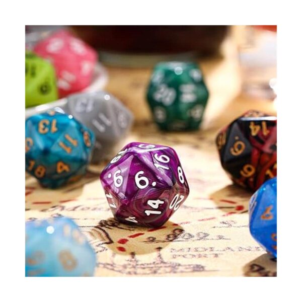 Juego de dados poliédricos con bolsa negra dados_3