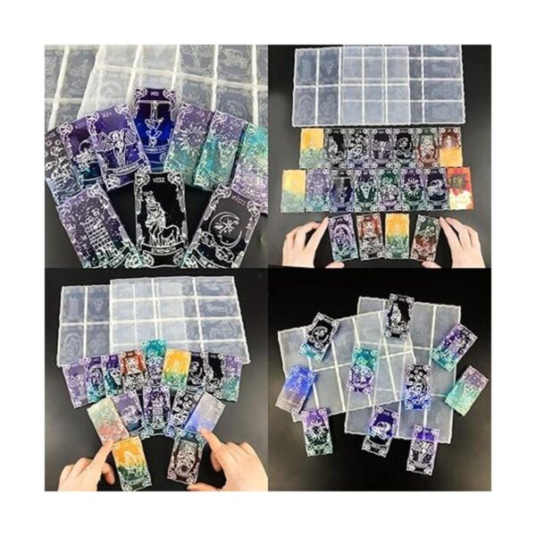 Tarjetas de tarot moldes de resina 22 diferentes cartas