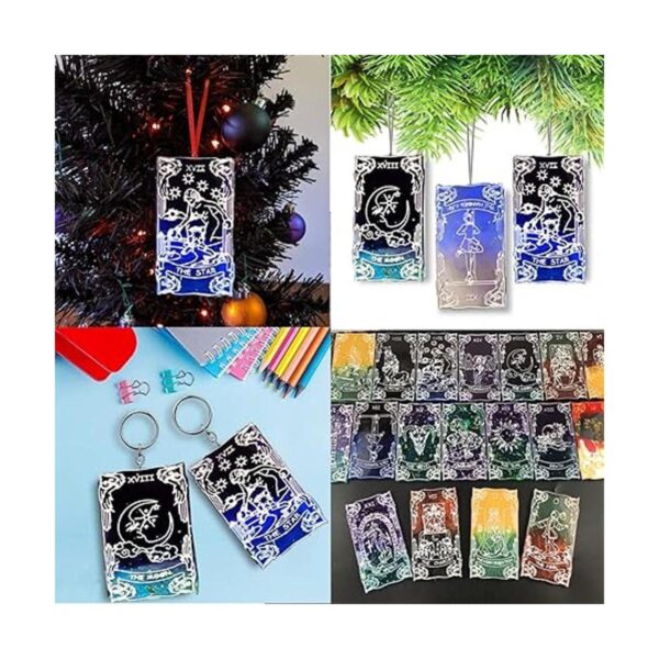 Tarjetas de tarot moldes de resina 22 diferentes cartas