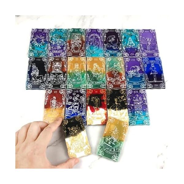 Tarjetas de tarot moldes de resina 22 diferentes cartas