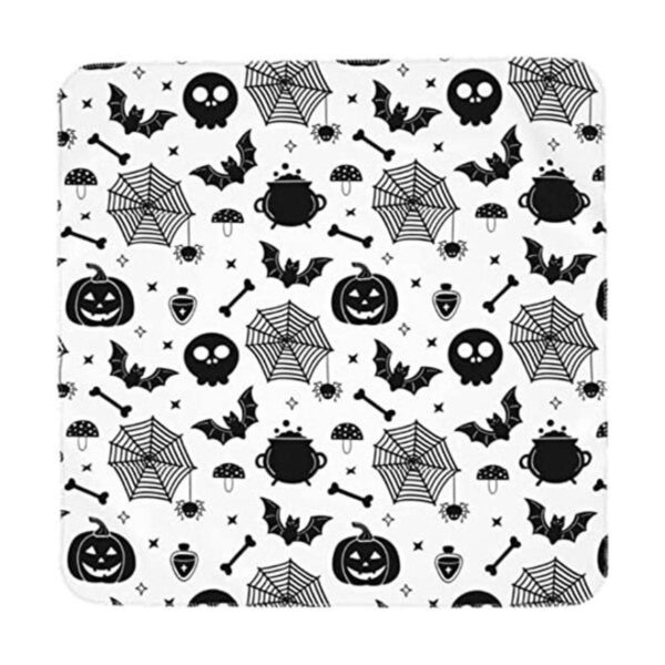 Manta de Navidad para Halloween con diseño de calavera de