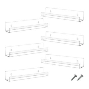 Estantería flotante de acrílico de 14 pulgadas estante