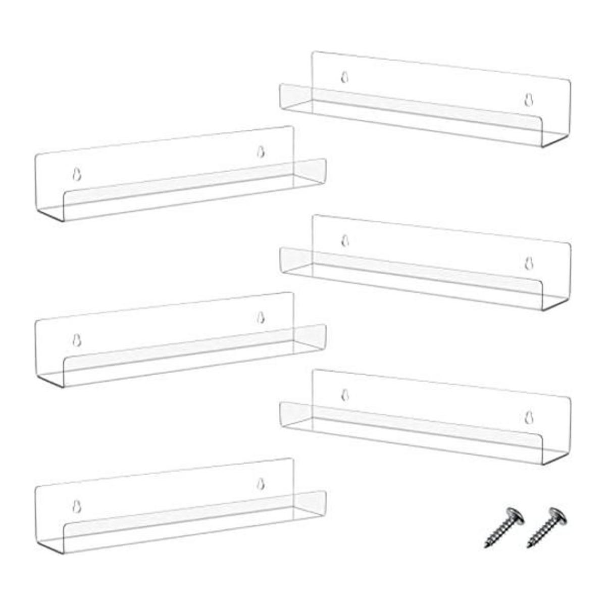 Estantería flotante de acrílico de 14 pulgadas estante
