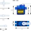 Paquete de 10 servomotores SG90 9G Micro Servo para RC