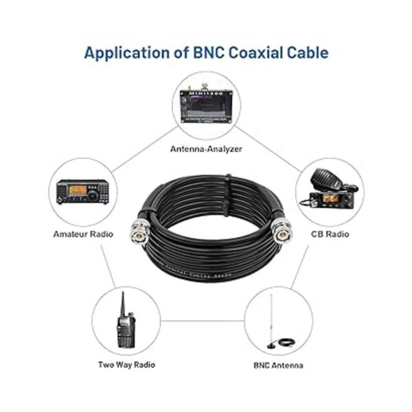 MOOKEERF Cable coaxial BNC macho a BNC macho de 35 pies_2