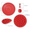 Pack de 4 alfombrillas para lamer lento alivio de la