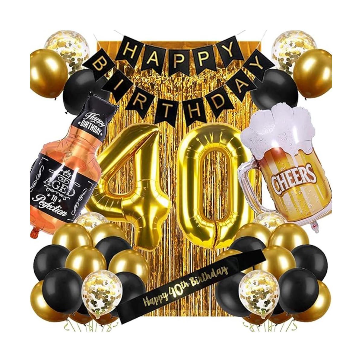 Decoraciones de cumpleaños número 40 para hombres